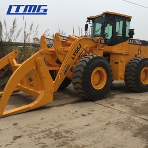 LTMG 5 TON Front End Wheel Loader With Log Grapple Ree Logging Equipment 162KW