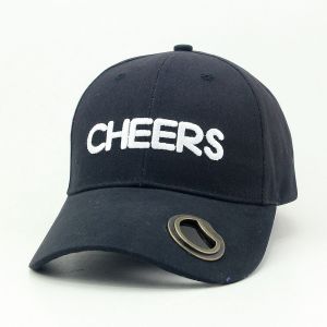 6 Panel Custom Logo Bottle Opener Baseball Cap Polyester ODM OED