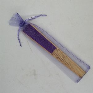 Rib Fabric Bamboo Small Folding Hand Fan Custom Logo Multicolor