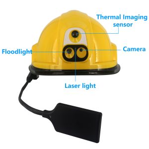 4G Smart Temperature Measuring Helmet Camera Android 7.1Bluetooth4.0 GPS Led