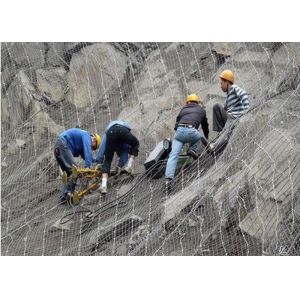 Animals Enclosure Ferruled SS Fence Mesh Wire Rope Net