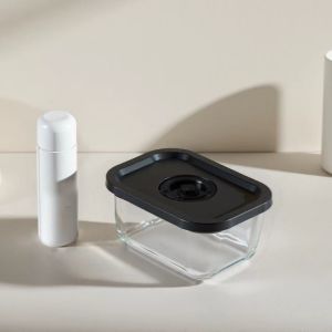 China BPA Free Vacuum Glass Containers -40°C to 560°C Dishwasher Safe on sale