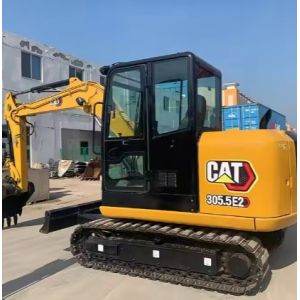 Cat 305.5E2 Yellow Second Hand Excavator Heavy Construction Machinery Caterpilla