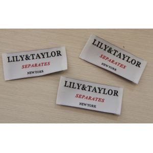 30D Yarns Printed Clothing Labels Washable For Gifts , 8cm x 2cm