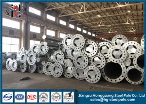 China 3mm Thickness Transmission Galvanized Steel Pole Steel Tubular Pole Steel Pipe Galvanized on sale
