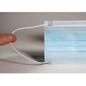 Soft Disposable Medical Mask , Earloop Medical Mask Low Breathing Resistance
