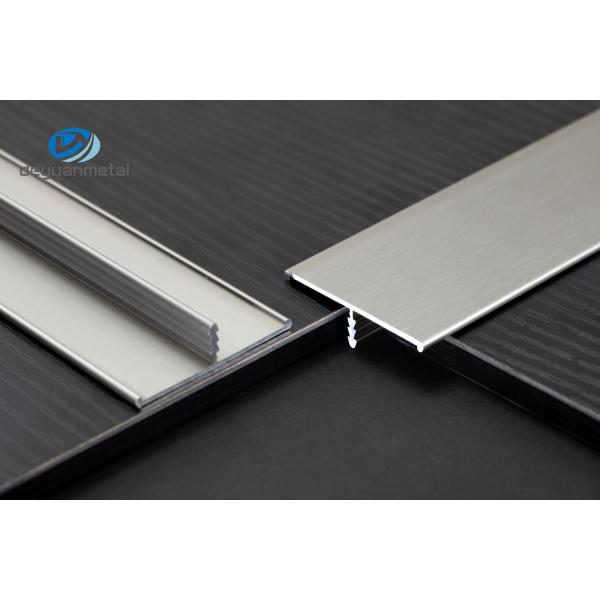 Extruded Aluminum T Profiles 2.5m Length Shiny Rose Gold Electrophoresis Brushed