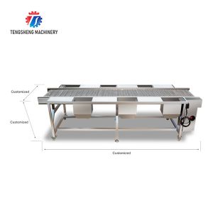 Automatic Vegetable Sorting Machine Selection Table Food Processor