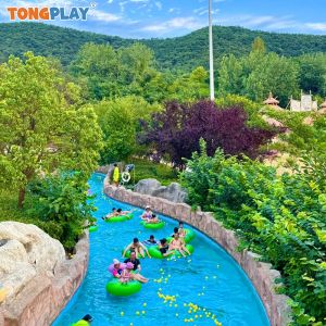 Commercial High Capacity Lazy River and Wave Pool with Flowboarding and Surfing