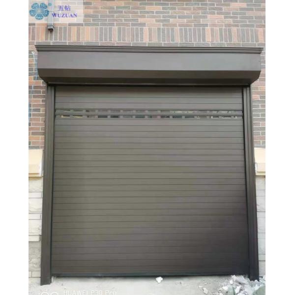 Coffee Color Two Layer Automatic Aluminium Alloy Roller Shutters Door With PU