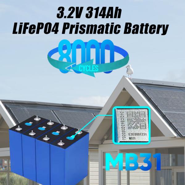 EU Warehouse Stock EVE MB31 314ah 8000 Cycles LFP Cell Lithium Battery 3V
