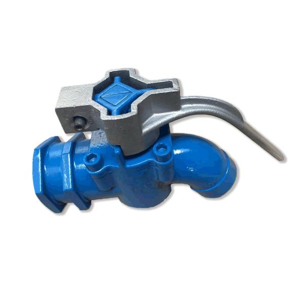 Quality EN 14601-2011 Production Standard Two Rc1 1/4 Threaded Main Air Duct Angle Cock Train Angle Cock Handlebars Turned to Left wholesale