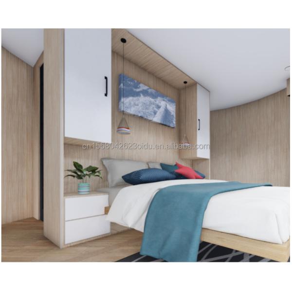 Galvanized Steel Square Tubes Structure Wooden Round House CE Luxury Modern Container House with Aluminum Alloy Windows