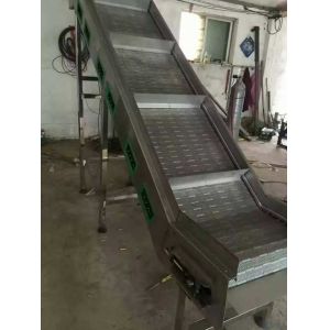 China Manufacturer Inclined Flat Belt Conveyor for Fruits and Vegetables