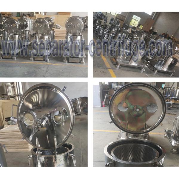 High Efficient Hemp Vertical Basket Centrifuge CBD Oil Extraction Machine