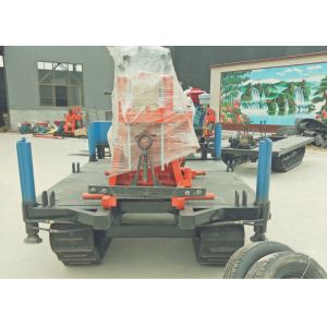 100m Depth Crawler Mounted Drill Rig With Hydraulic Automatic Feeding Device