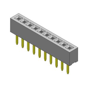 Female Header Connector 1.00mm Single Row Straight Type 1*2PIN To 1*40PIN H=2