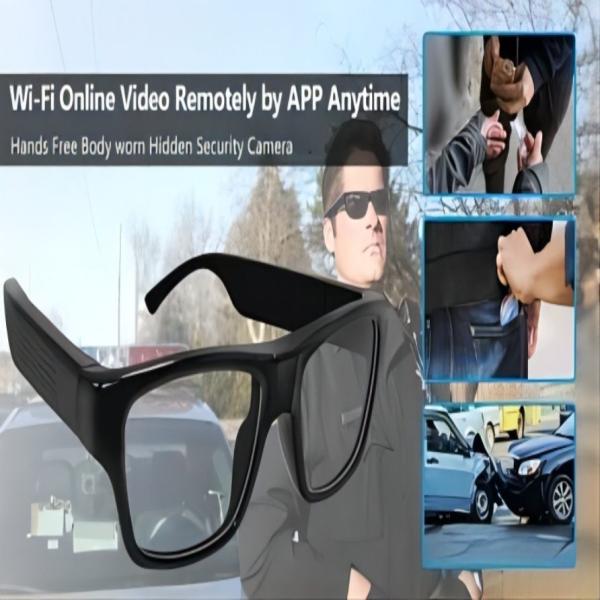 Security Spy Actions WiFi Live Streaming Glasses Real-Time Monitoring APP