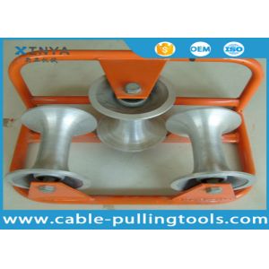 Ground Corner Pulley 3-Wheel Stringing Block with 10KN Rated Load for Heavy Duty