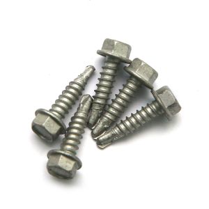 Hex Head Bi - Metal Self Drilling Screws , Double Stainless Steel Combination Self Drilling Screw