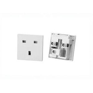 BSI Approved RB-02 British Socket Female Outlet 3 Pole 13A 250V UK Wall Panel