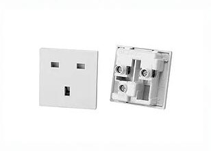BSI Approved RB-02 British Socket Female Outlet 3 Pole 13A 250V UK Wall Panel