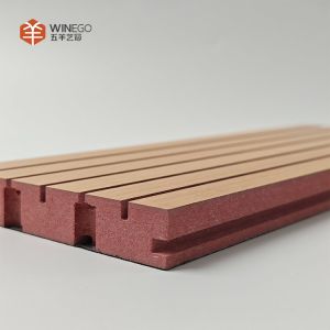 High NRC Grooved Acoustic Panel with Modern Aesthetic Appeal For Versatile