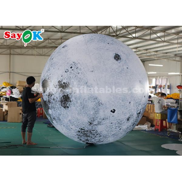 3m Giant Advertising Inflatable Lighting Decoration Moon Globe Ball