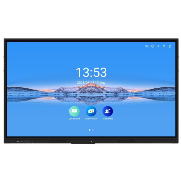 Quality Iboard Interactive Whiteboard Pen Finger Touch Android 14 4+32G 8+128G Ram And Rom Wifi Hotspot BT Office Teaching Software Speaker Built In 65 75 86 Inch wholesale