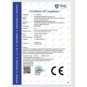 Haining Sipake  Photoelectric Technology Co., Ltd. Certifications