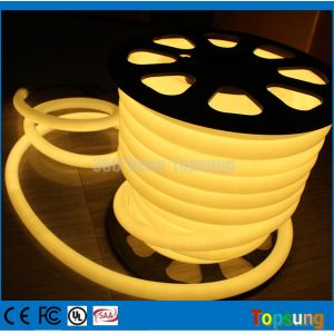 25M spool 12 Volt 360 degree round warm white led flex neon strip for room