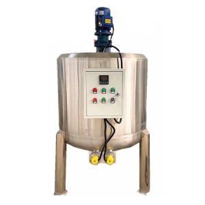 Electric Heating Stainless Mixing Tank Blending Reactor With Agitator 275 Gallon