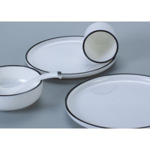 Unbreakable 4pc Food Grade 100% Melamine Dinnerware Set