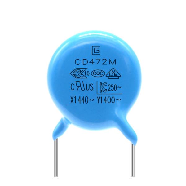 -40C-85C Y1 Safety Capacitor Capacitance 472M/400V Insulation Resistance >100MΩ