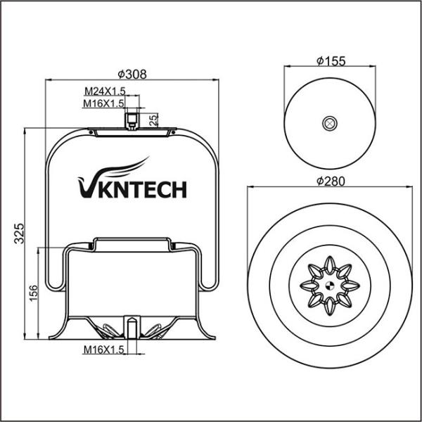 D13T01 Trailer Air Springs A 942.320.01.17 Mercedes Benz Air Bags 4757NP01 Contitech