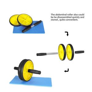 Strength Training Equipment Unisex Ab Wheel Roller With 2 Configurable Wheels