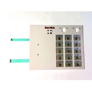 Cheap Polyester LED Backlit Membrane Switch With Metal Clike Dome Buttons for sale