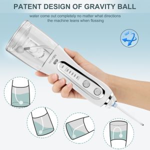 OEM Travel Water Flosser Ipx7 Waterproof 300ml Water Tank 5 Modes Professional