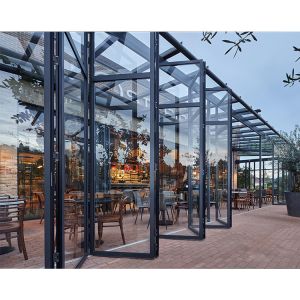 China PVDF Coating AS2208 1.8mm Aluminum Bifold Windows on sale