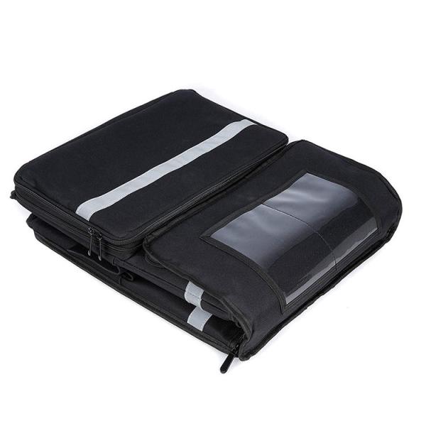 Recycled Thermal Insulated Custom Logo Size Food Delivery Bag for Custom Insulated Food