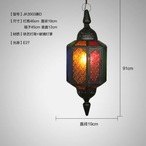 Bohemia Black coffee shop pendant lights Southeast pot color bar garden pendant
