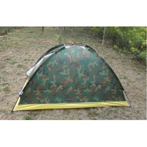 Single Person One Door Camouflage Travel Dome Tent Army Color Camping Tent