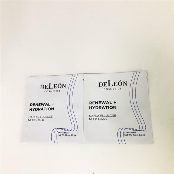 Quality Flat White Mask Bag Customzed Cosmetic Sample Small Sachet Sample Cream Packaging Bag wholesale