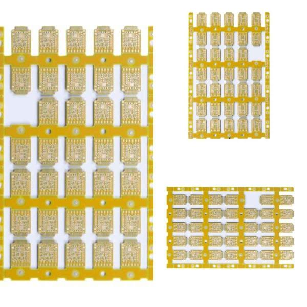 0.8mm 4 Layer HDI PCB Board Yellow Color 1OZ Finished Immersion Gold