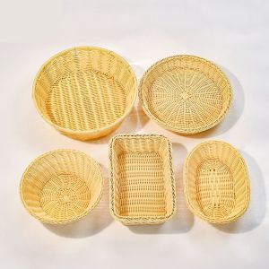 OEM Bagease Banneton Pp Kitchen Weave Plastic Food Laundry Lid Gift Hamper