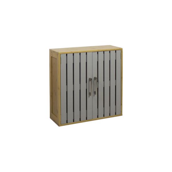Quality Knock Down MDF 30KG Bamboo Frame MDF Stripes Door Bathroom Vanity Cabinet wholesale