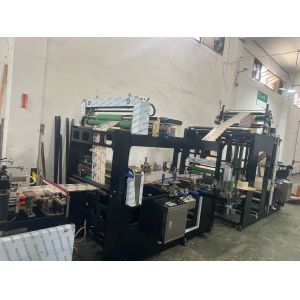 Stand Up Zipper Seal Pouch Machine With Double Unwinder Double Side Bottom