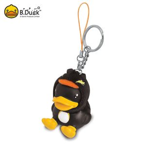 PVC 3D Plastic Animal Keychains Silk screen printing 4.5×5×5.5cm Size