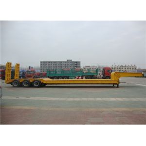 3 Lines Lowboy Semi Trailer 6 Axles 40-120 Tons With Anti Corrosive Primer