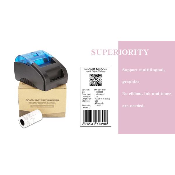 POS80D 80MM Usb Wireless Inkless Thermal Receipt Printers with Wireless